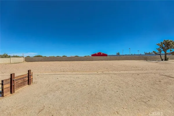 a view of a wooden door