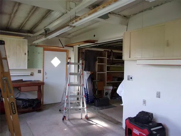 a close view of water heater room