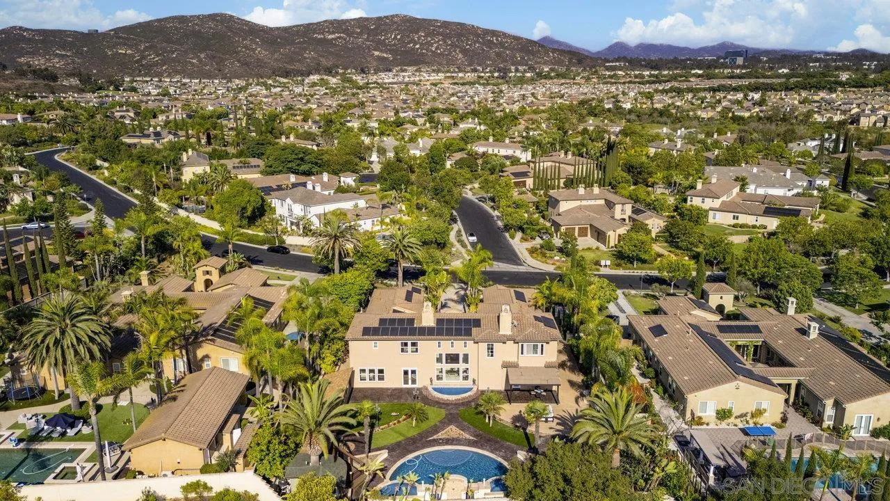 17133 Castello Circle San Diego, CA 92127 - Photo 40 of 48 an aerial view of residential houses with outdoor space
