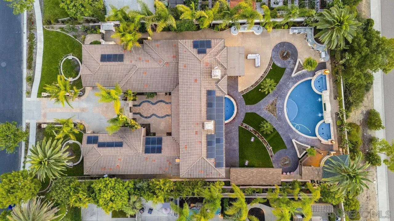 17133 Castello Circle San Diego, CA 92127 - Photo 46 of 48 an aerial view of residential house with outdoor space and swimming pool