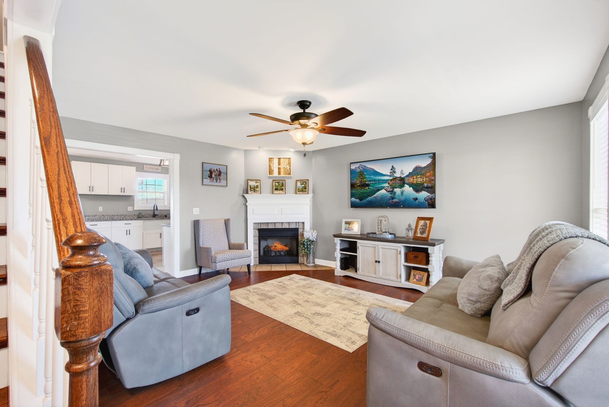 3432 WJ Robinson Road Cookeville, TN 38506 - Photo 2 of 32 a living room with furniture and a flat screen tv