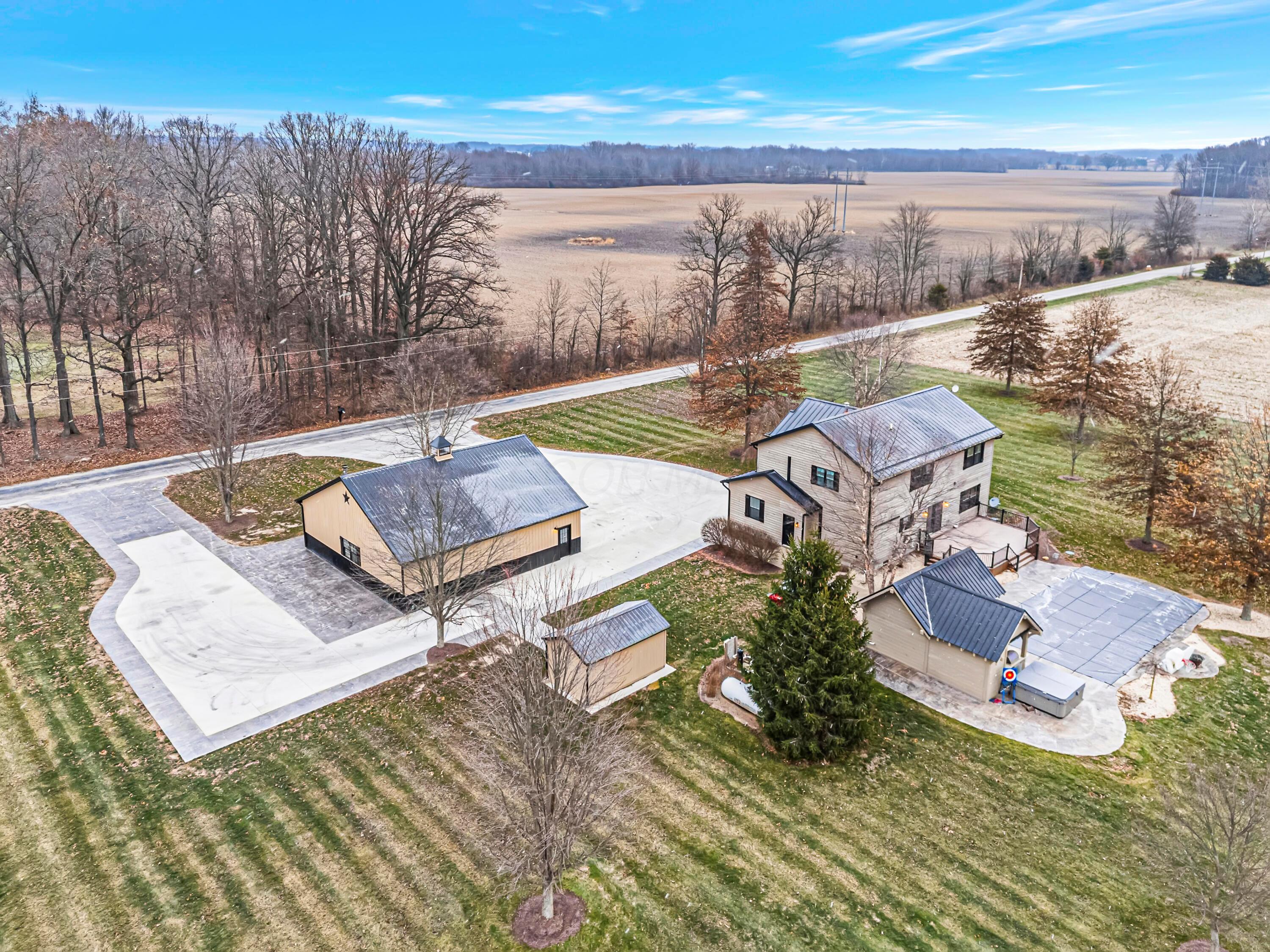 2749 Berringer Road Waldo, OH 43356 - Photo 63 of 75 F8_AERIAL__2749_Berringer__005