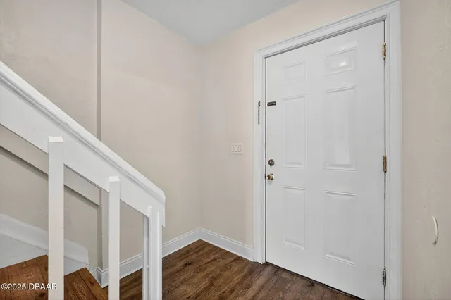 a view of front door