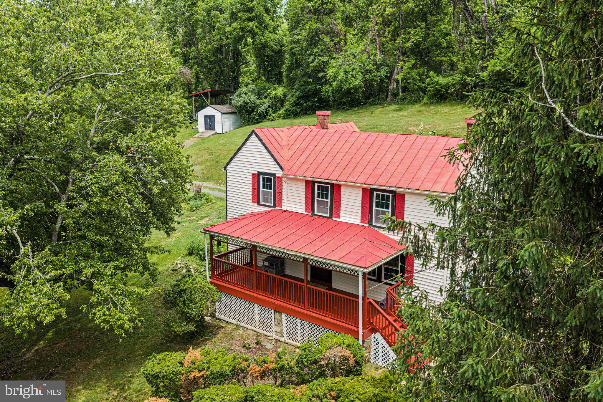 6287 Old Zion Road Warrenton, VA 20187 - Photo 28 of 69 Charming home with vibrant red roof.