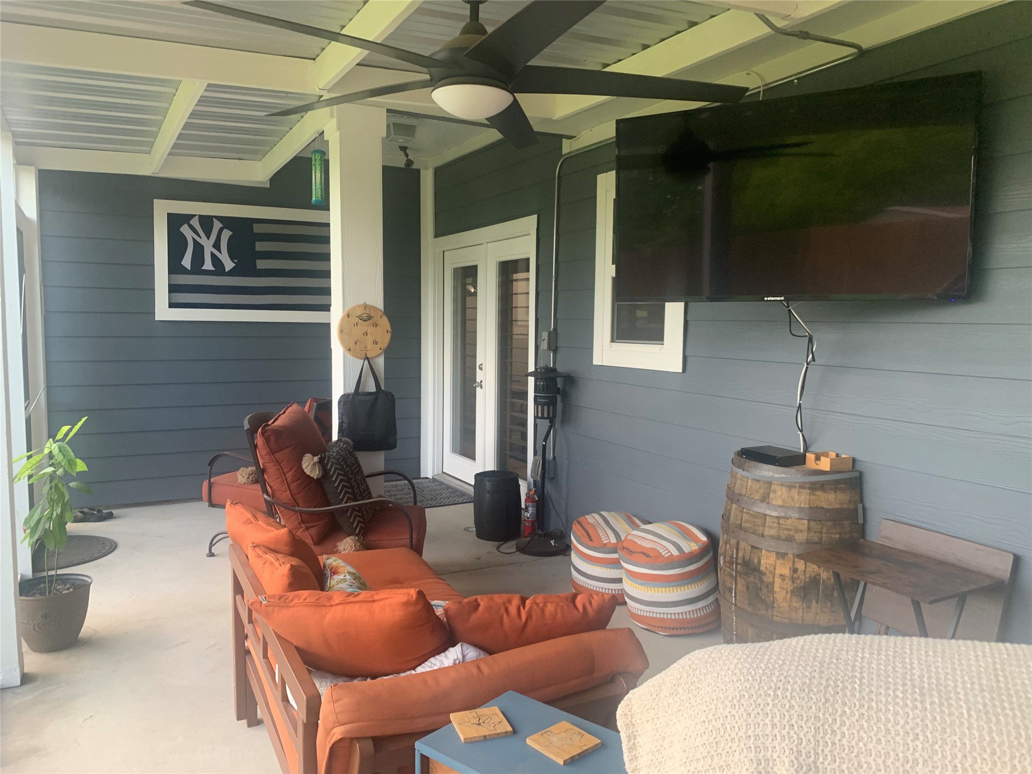 307 West Front Street Thorndale, TX 76577 - Photo 10 of 27 View of patio featuring ceiling fan