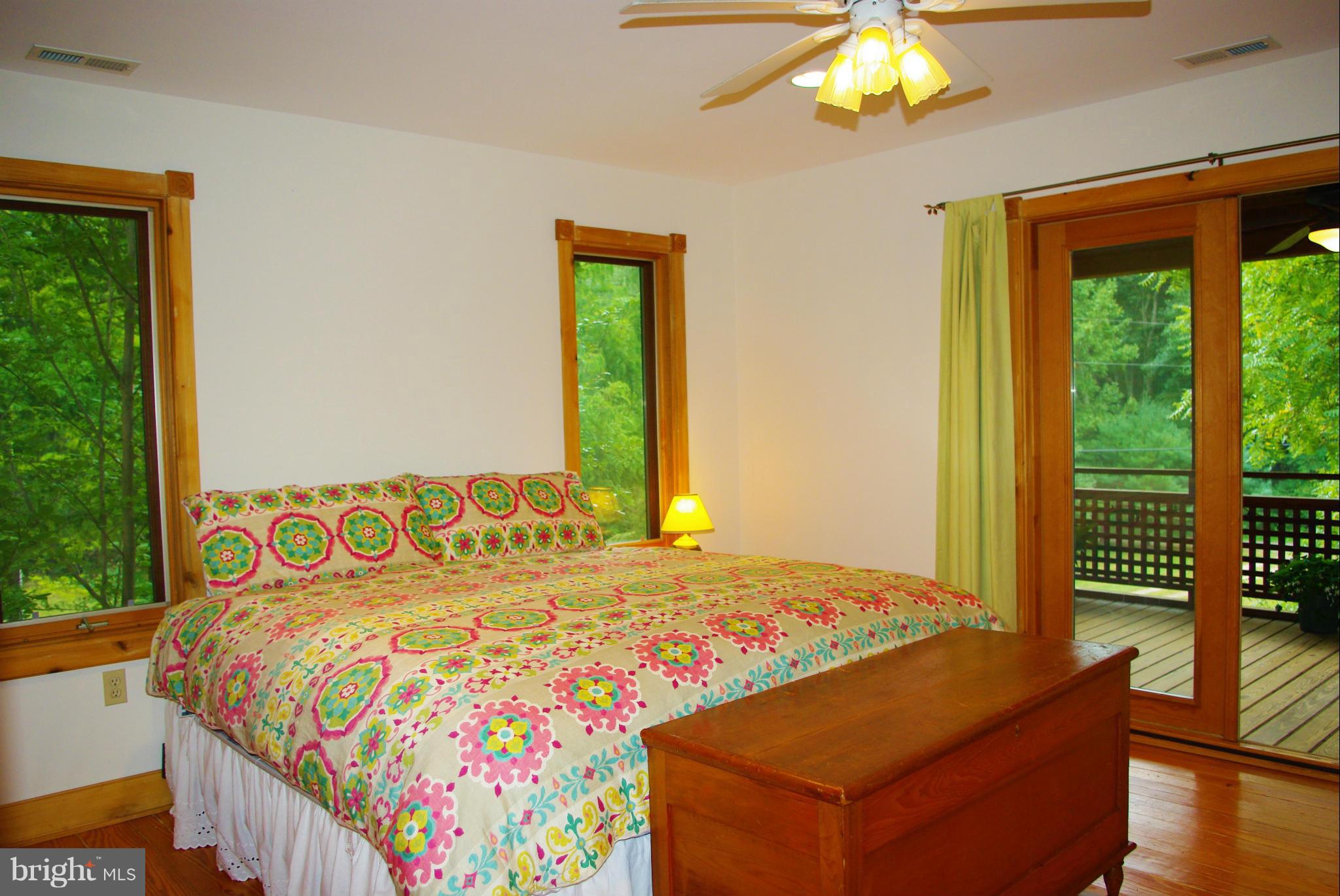 416 Rolling Road Sperryville, VA 22740 - Photo 10 of 25 The master suite opens out to the screened porch