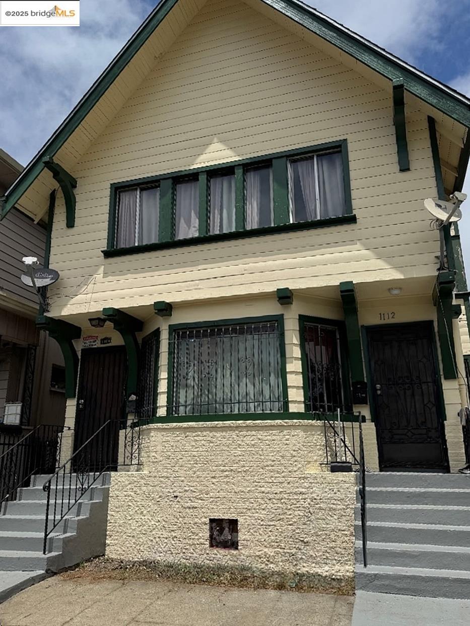 a front view of a house