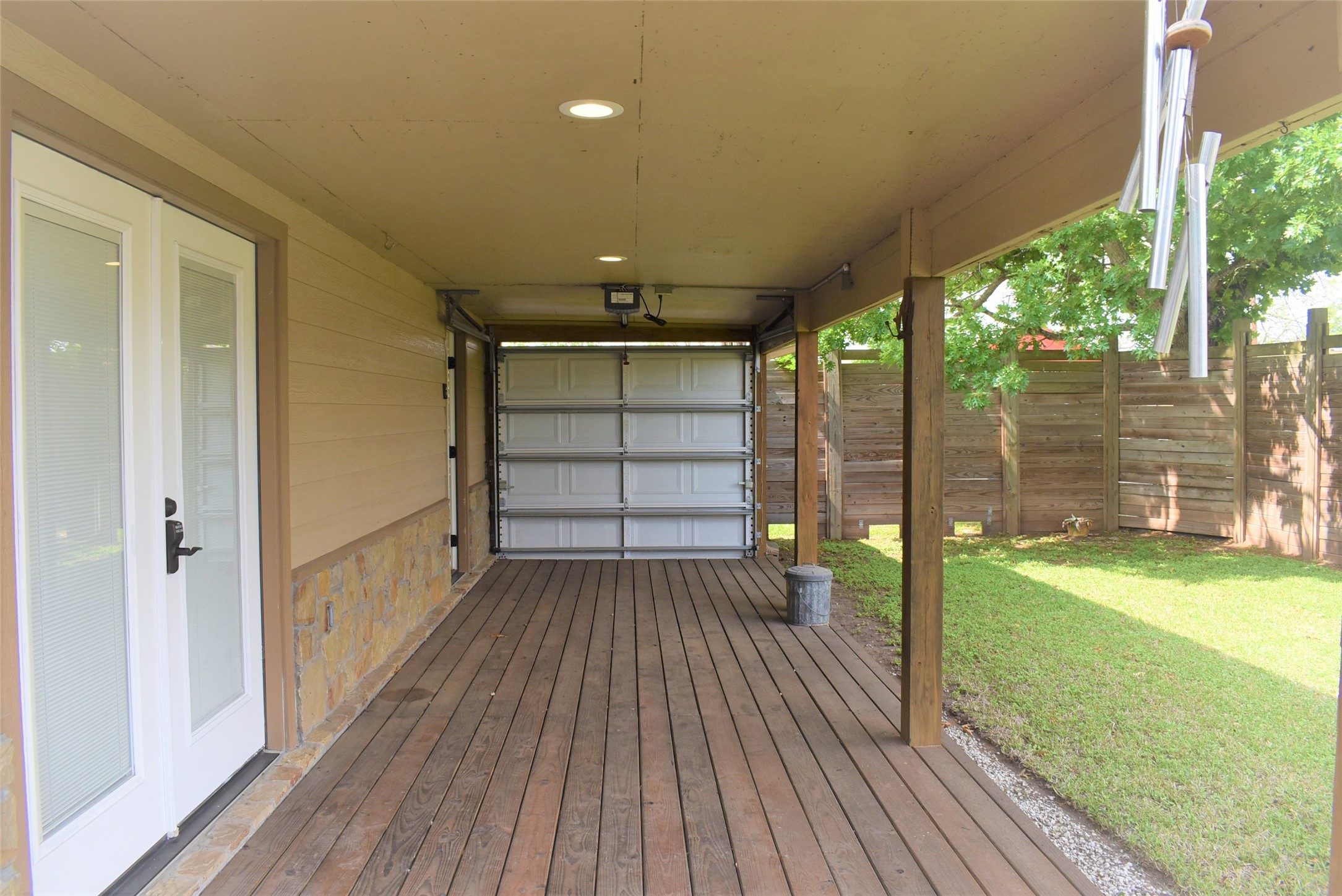 412 Pecan Street Sweeny, TX 77480 - Photo 23 of 32 a view of outdoor space with wooden floor and a tub