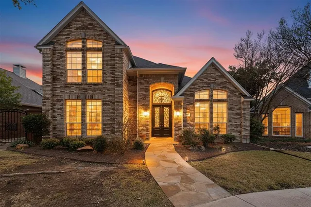 a front view of a house