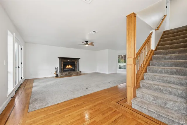 a view of an entryway with staircase