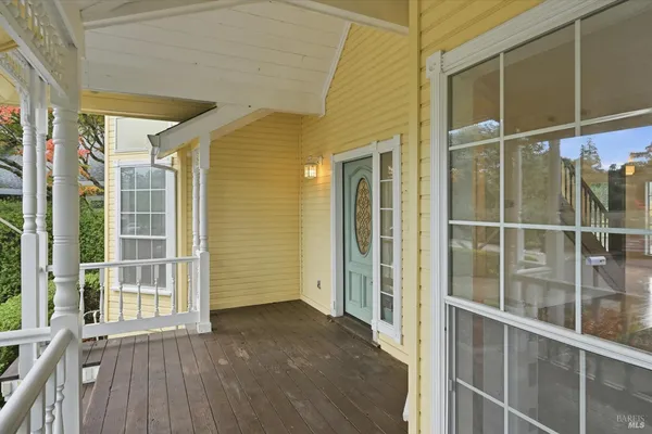 a view of front door