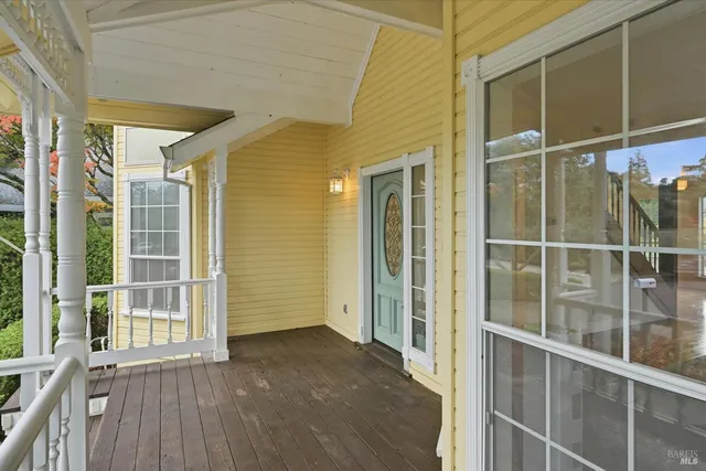 a view of front door