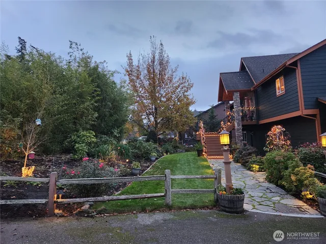 a view of lake and mountain
