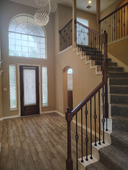 25211 Pineglen Terrace Drive Spring, TX 77389 - Photo 1 of 40 Beautiful entrance, tall ceiling & Chandelier