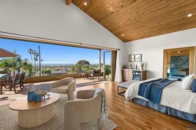 a view of hallway with livingroom