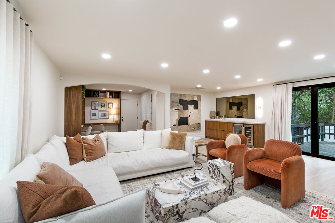 1700 Old Grove Road Pasadena, CA 91107 - Photo 7 of 33 a living room with furniture or outdoor view and kitchen view