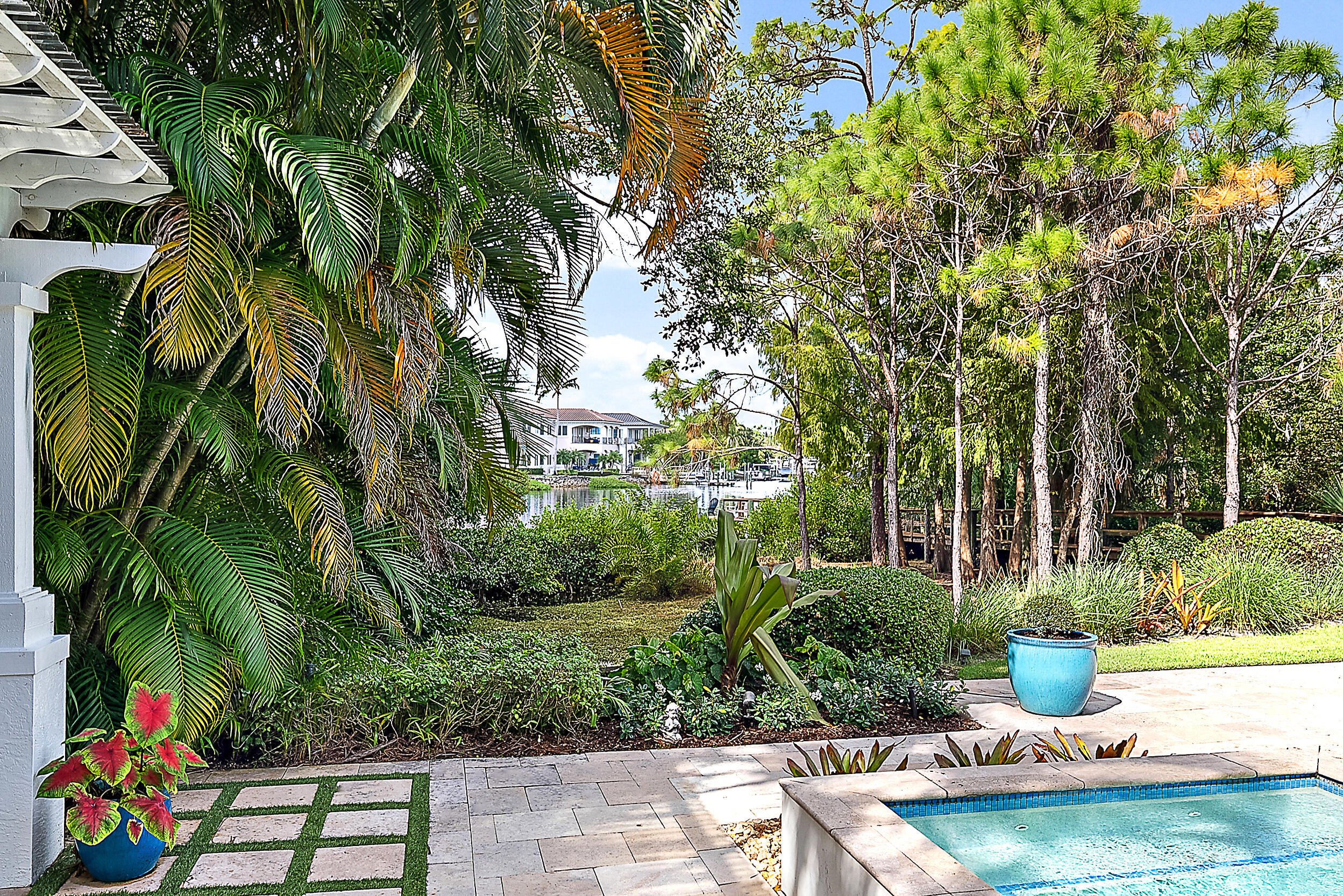 18706 Southeast St Augustine Way Jupiter, FL 33469 - Photo 13 of 74 a view of a garden with plants