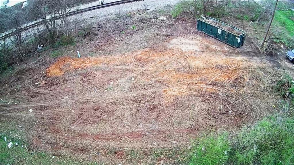 a view of a yard with a trees