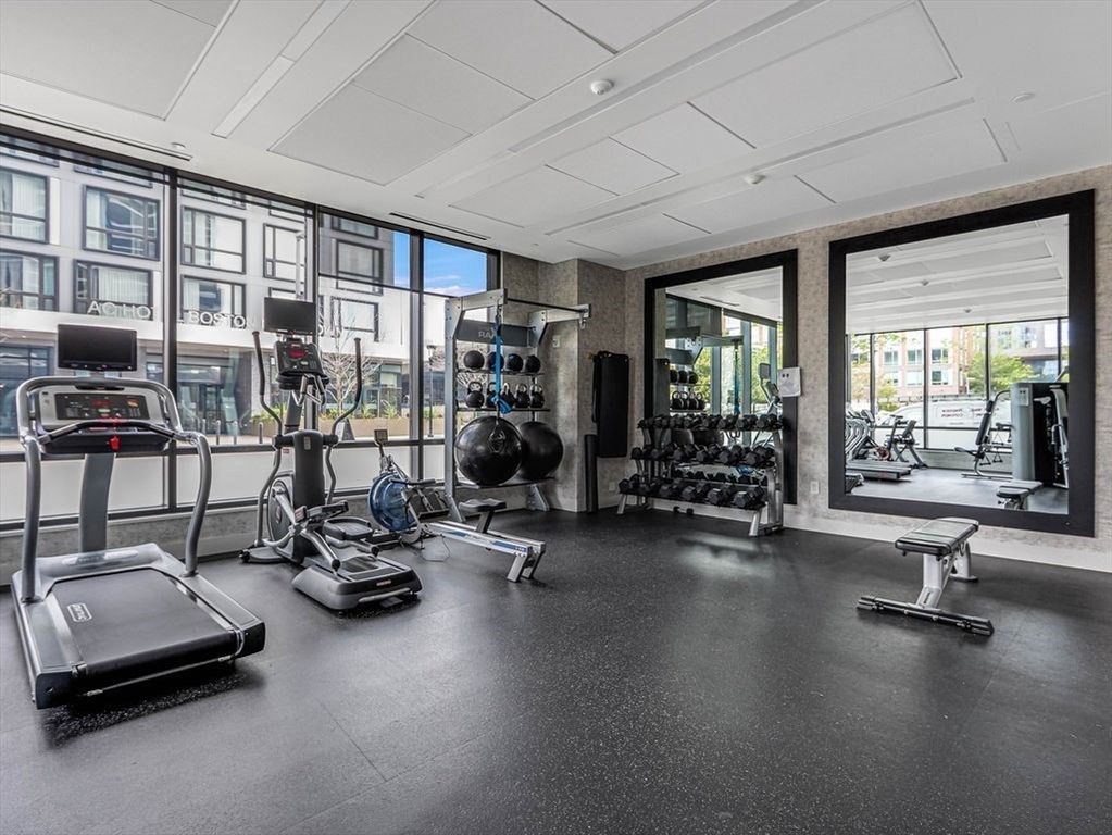 40 Traveler Street, Unit 303 Boston, MA 02118 - Photo 26 of 42 a view of a room with gym equipment