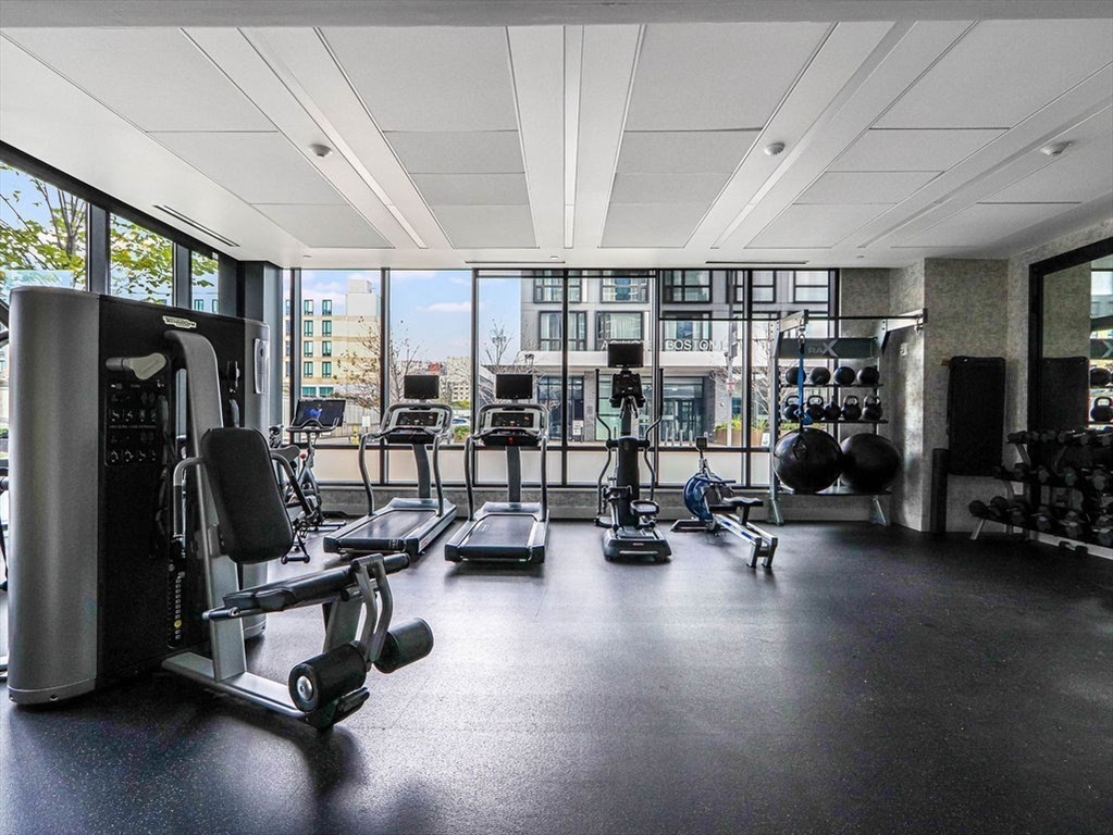 40 Traveler Street, Unit 303 Boston, MA 02118 - Photo 27 of 42 a view of a room with gym equipment