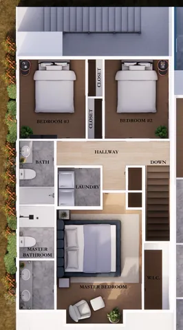 a kitchen with white cabinets and appliances