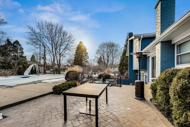 a view of a house with a patio