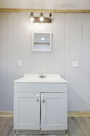 a utility room with a sink