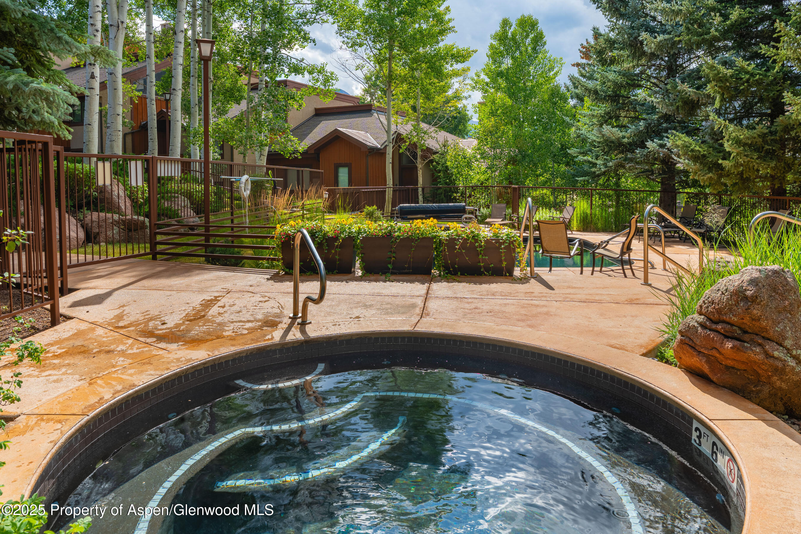 229 Faraway Road, Unit 28 Snowmass Village, CO 81615 - Photo 23 of 25 a view of a swimming pool with a patio