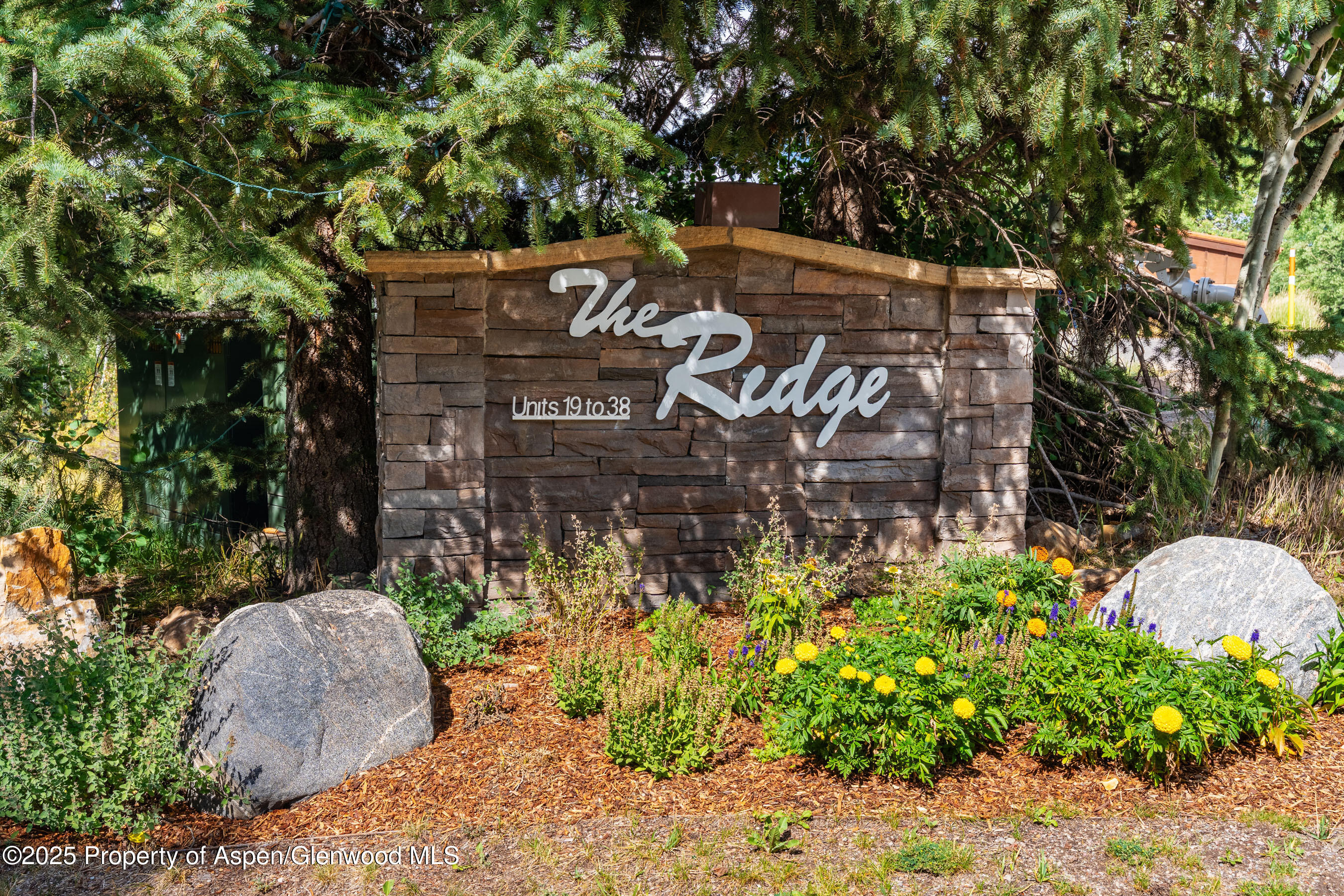 229 Faraway Road, Unit 28 Snowmass Village, CO 81615 - Photo 25 of 25 a sign that is sitting in front of flowers