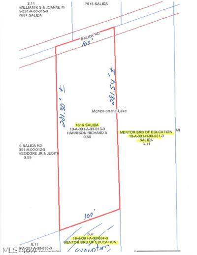 7616 Salida Road Mentor, OH 44060 - Photo 9 of 9 Plat map
