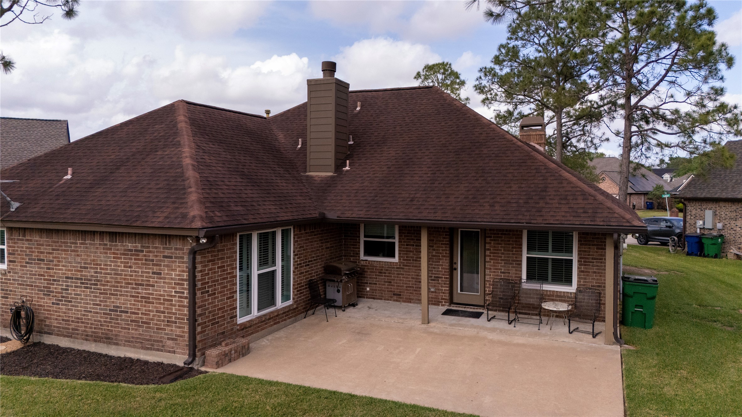 4 Lasso Court Angleton, TX 77515 - Photo 36 of 36 Covered patio and large backyard