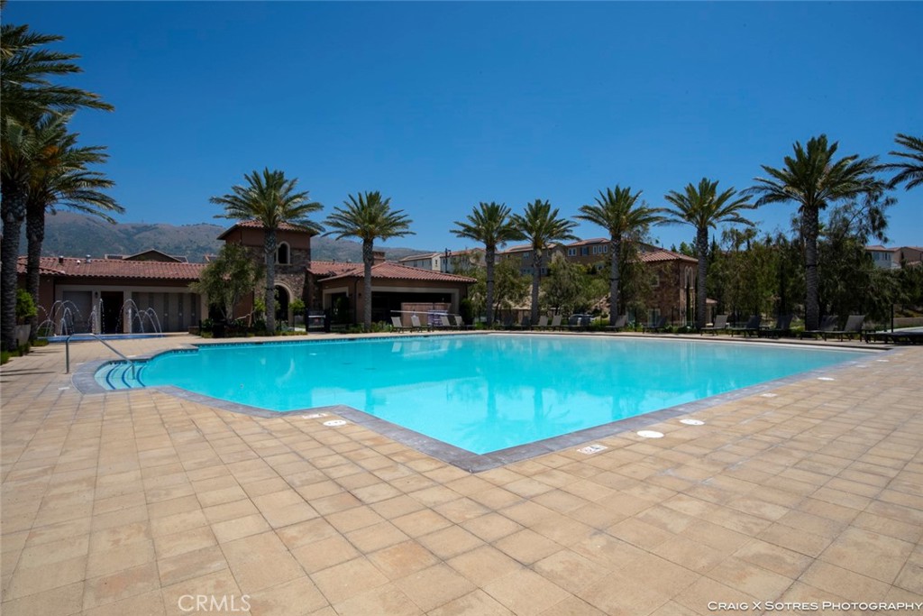 20801 Bur Oak Circle Porter Ranch, CA 91326 - Photo 19 of 35 a view of outdoor space yard and swimming pool