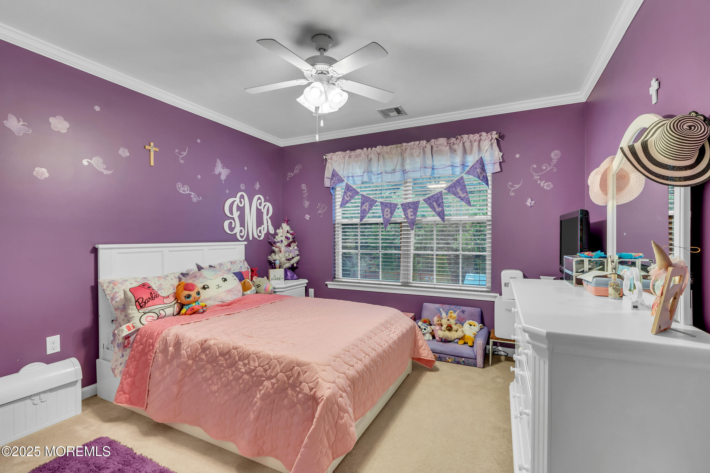 6 Firenze Road Jackson, NJ 08527 - Photo 33 of 57 a bed room with a bed and a chandelier