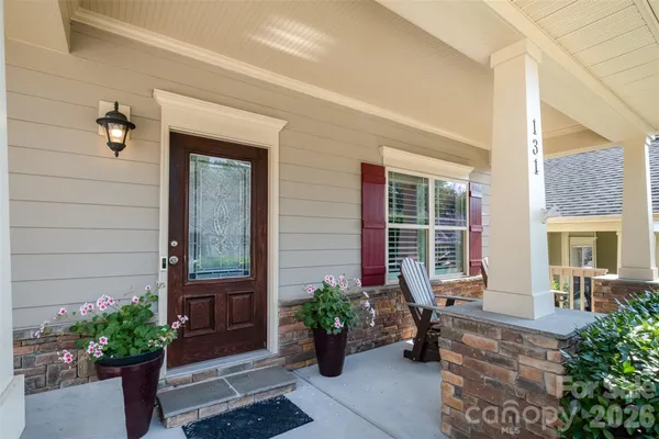 a view of a entryway door front of house