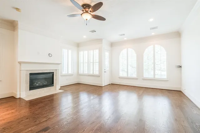 a view of a door and a window