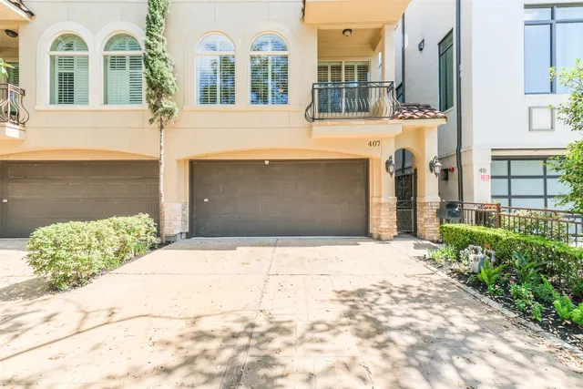 a front view of a building