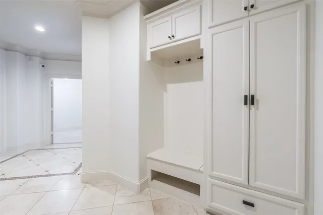 a view of an empty room