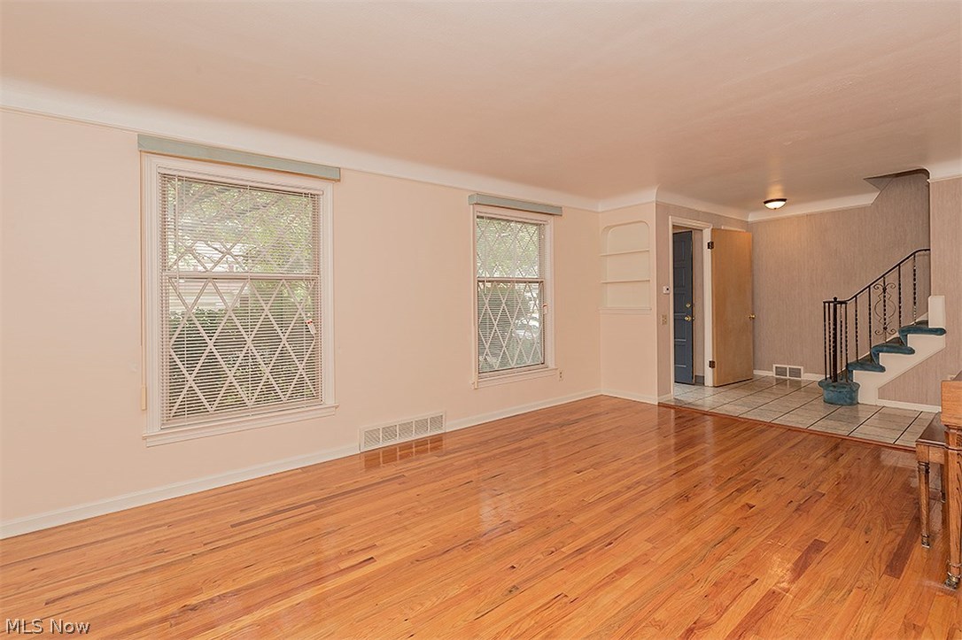 One last view! The carpet on the staircase has been removed since this photo was taken...