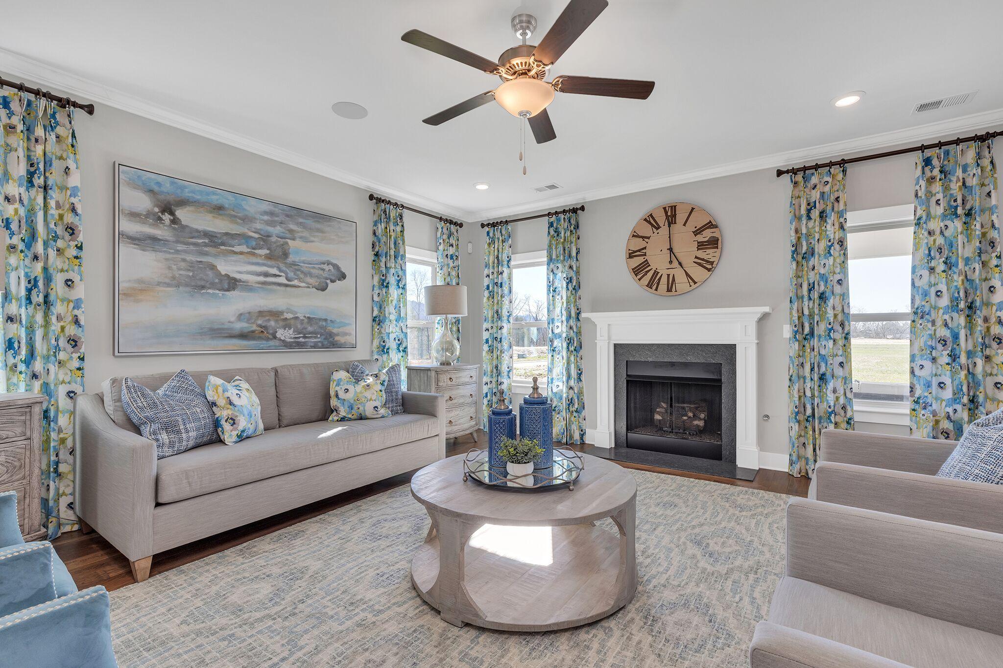 1491 Buttonwood Loop, Unit LOT 46 Chattanooga, TN 37421 - Photo 13 of 27 Lexington Living Room + Fireplace