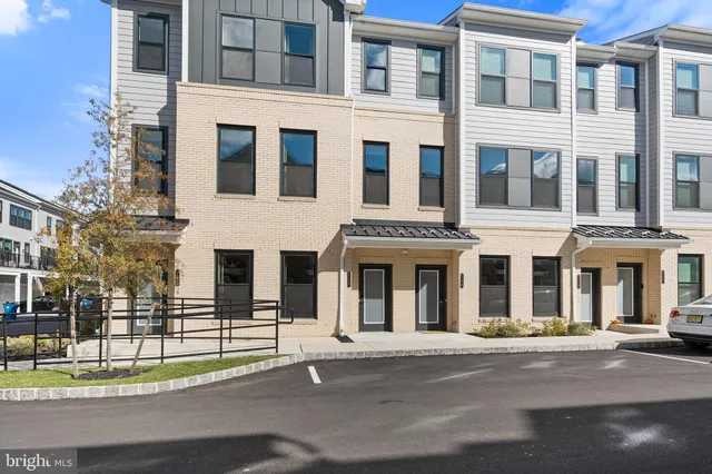 front view of a brick building