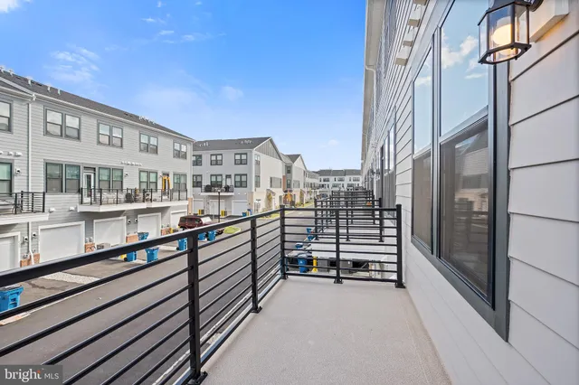 a view of city from balcony