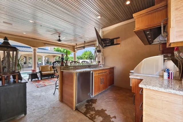 a view of a house with a swimming pool