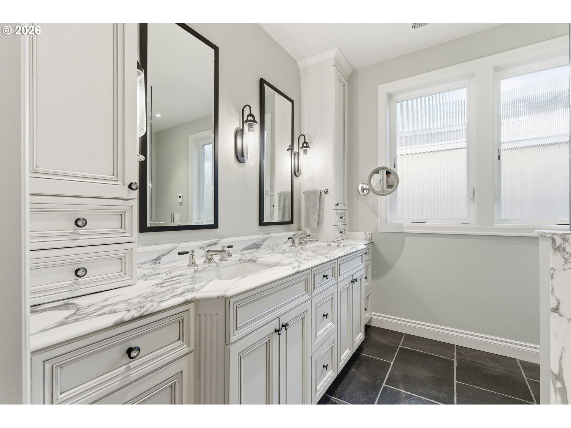 330 6th Street Lake Oswego, OR 97034 - Photo 26 of 48 a bathroom with a sink a mirror and a shower