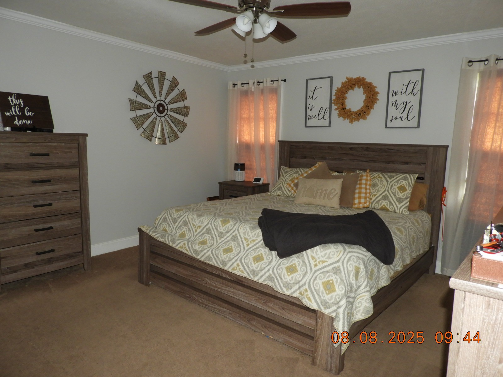 202 Desperado Avenue Pulaski, TN 38478 - Photo 27 of 35 a bedroom with a bed and wall paintings