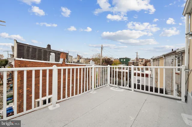 a balcony view with city view