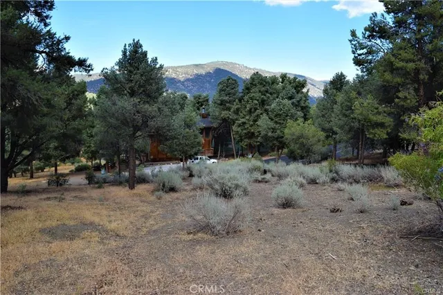 a view of city and mountain