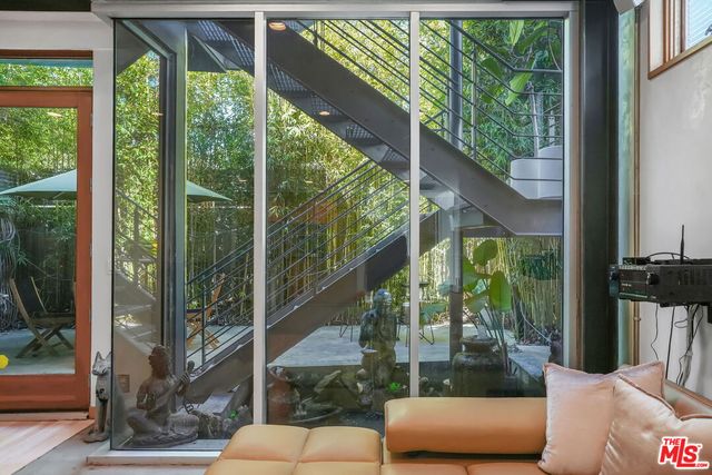 a outdoor living space with furniture