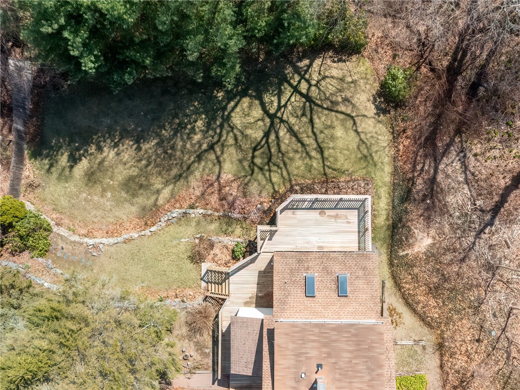 26 Anthony Street Warwick, RI 02886 - Photo 35 of 37 Aerial view of the deck and yard