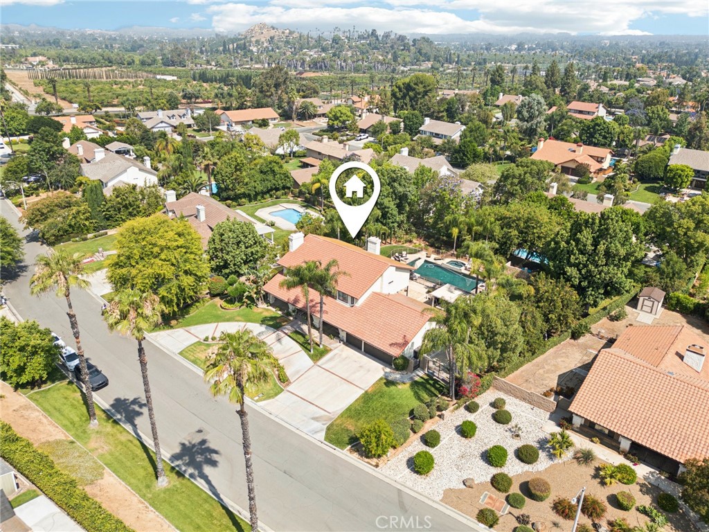 1623 Northhampton Drive Riverside, CA 92506 - Photo 55 of 59 an aerial view of residential houses with outdoor space