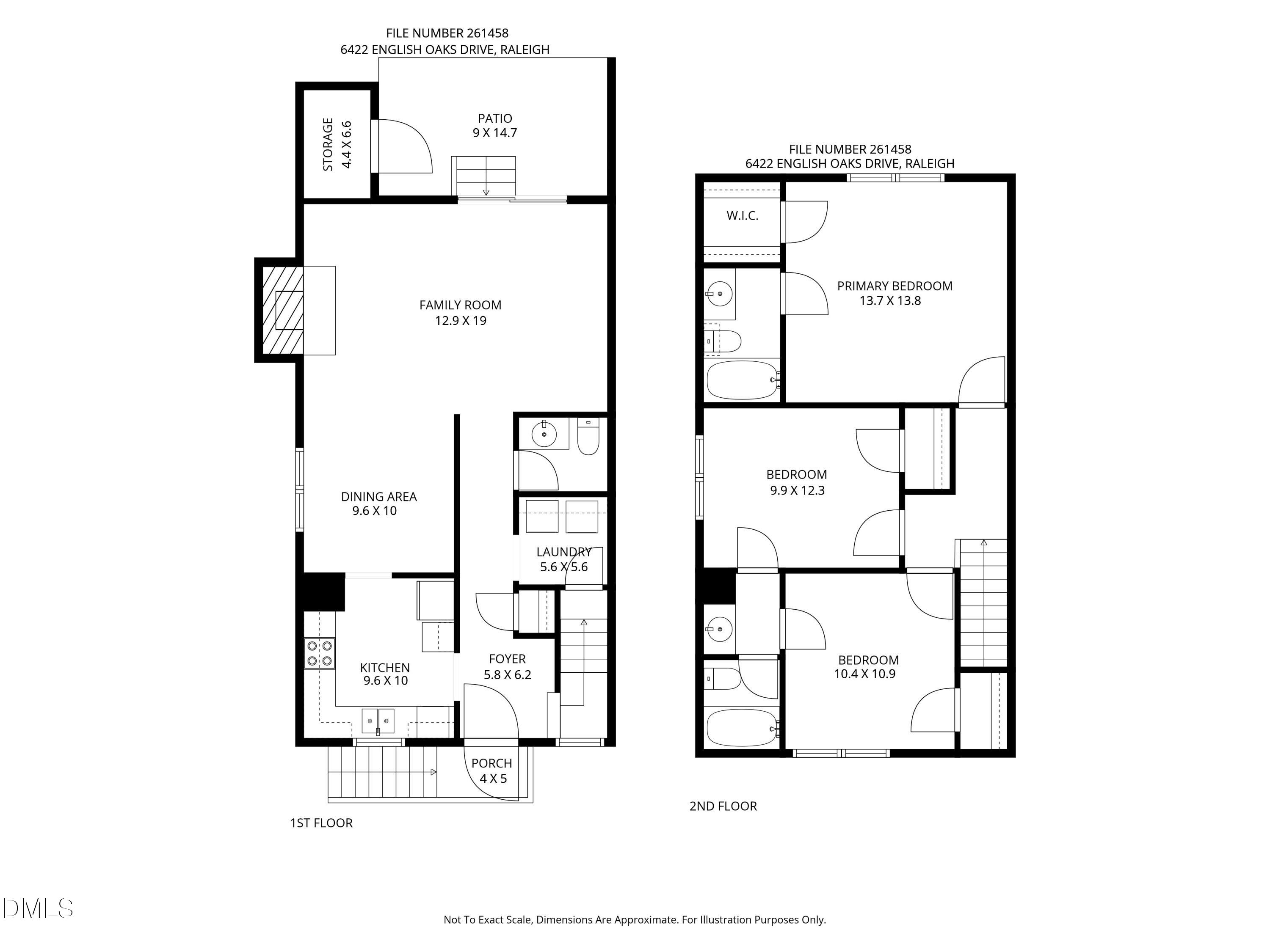 6422 English Oaks Drive Raleigh, NC 27615 - Photo 40 of 40 261458 floorplan